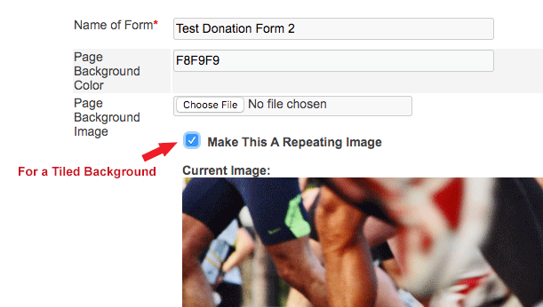 checkbox for selecting repeating image