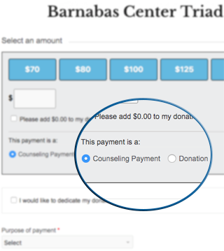 Barnabas Center form image