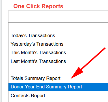 find the report in one click reports